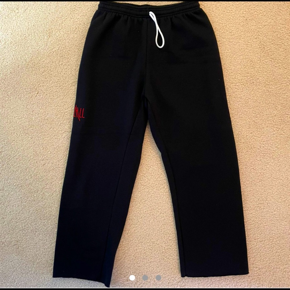 Little High Little Low cropped black sweatpants